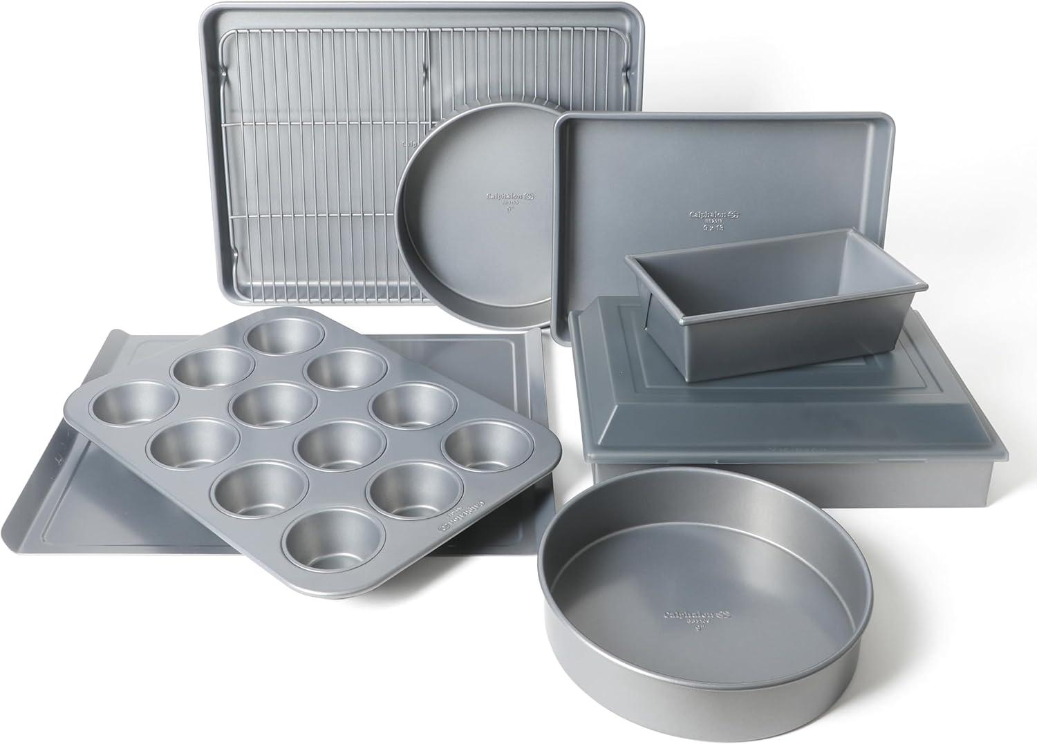 Calphalon Legacy 10 Piece PFA Free Nonstick Bakeware Set – Navy Blue ...